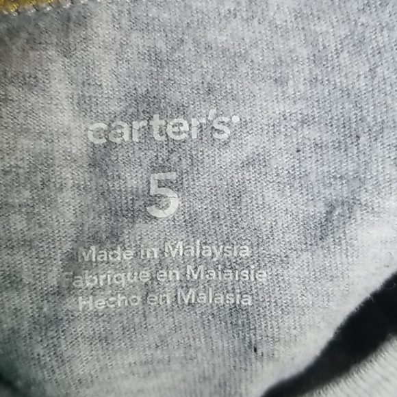 Carter's gray crane short sleeve t-shirt (Size 5) - Picture 2 of 3